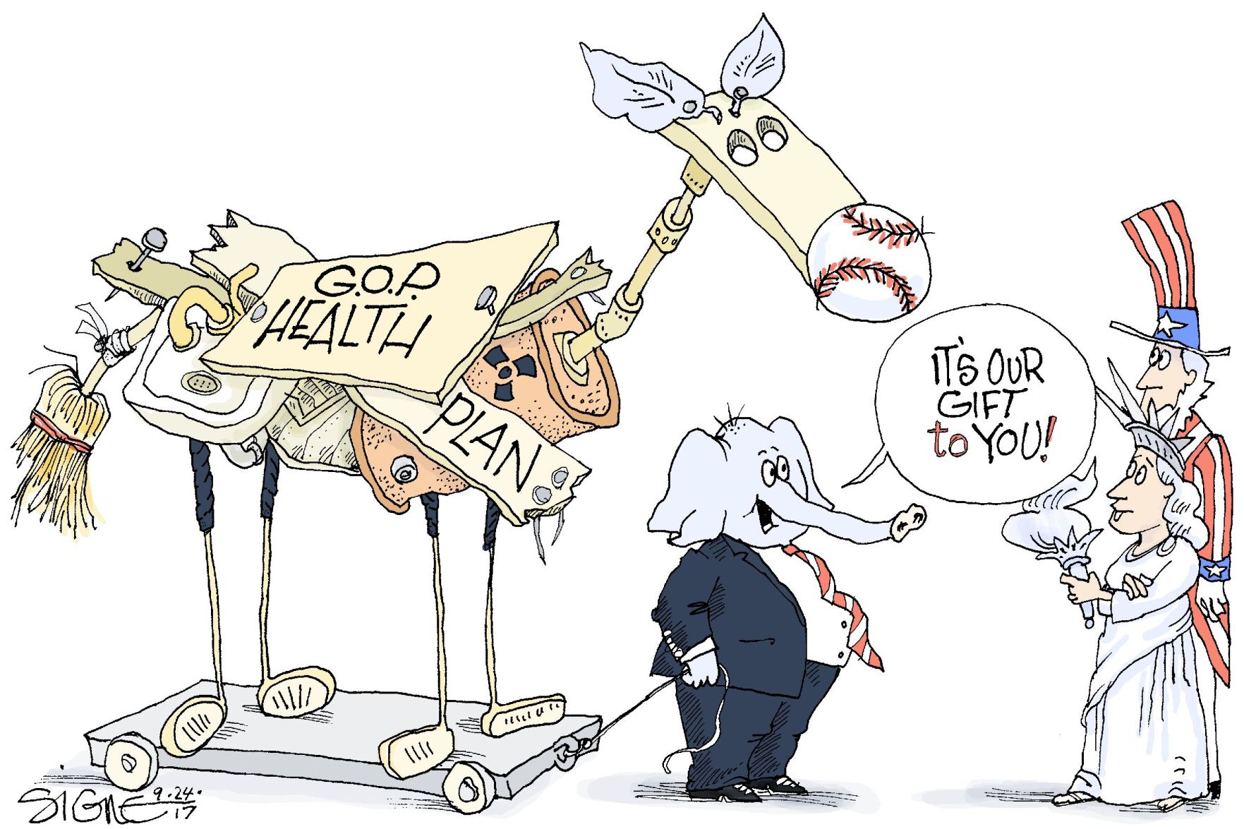 Signe Wilkinson cartoon